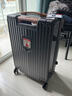 DULA行李箱高颜值带杯架多功能男拉杆箱女旅行箱密码箱子飒灰棕24英寸 实拍图