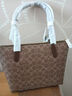 蔻驰（COACH）【品牌直供】女士FIONA24手提单肩托特包棕褐色CBT18礼物 实拍图