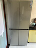 格力（GREE）晶弘421升十字对开门风冷无霜冰箱变频节能钢化玻璃面板-33°深冻黑科技家用大容量电冰箱 BCD-421WPQG/闪烁银 实拍图