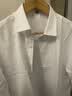 南极人衬衫男 纯色长袖商务衬衫男士棉质舒适衬衣外套修身白衬衫男4XL 实拍图