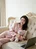 丝界真丝睡衣女100%桑蚕丝简约纯色舒适情侣休闲家居服丝绸套装礼物 实拍图