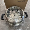 九阳（Joyoung）蒸锅不锈钢蒸锅家用炖汤蒸馒头包子鱼三层大容量汤锅28cm 实拍图