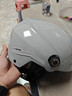 野马（YEMA）3c认证新国标A类367S电动车头盔女夏季四季电瓶车半盔男轻便摩托车安全帽 冷淡灰配黑茶长镜 实拍图