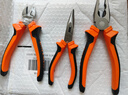 绿林（GREENER）钳子三件家用套装老虎钢丝钳尖嘴钳斜口斜嘴钳省力夹持电工工具 实拍图