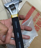 得力（deli）沾塑柄活动扳手万能活口大开口多功能扭力扳手两用活扳手10寸 实拍图