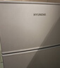 HYUNDAI（韩国现代）小冰箱迷你小型家用冷藏冷冻宿舍出租房办公室双开门二门电冰箱节能省电 80L银【行业TOP+日销过百】 实拍图