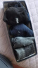 浪莎袜子男纯棉男袜抗菌全棉舒适黑色男士袜子中筒商务休闲棉袜6双装 实拍图