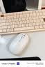 B.O.W 航世 K150 ipad蓝牙键盘鼠标套装pro带卡槽办公键鼠 男女生适用安卓ipad平板笔记本电脑无线键鼠 奶咖色【三蓝牙键盘+白鼠标】丨支持多设备连接 实拍图