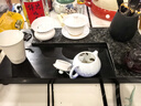 哈骆顿（HALODN）茶盘家用简约中式功夫茶台黑檀木纹茶托盘排水式茶具办公室干泡盘 檀木纹【78*40*2.5】+六重大礼 【新款茶盘-店长推荐】 实拍图