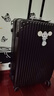 SOO行李箱多功能箱包拉杆箱学生大容量旅行密码箱皮箱杯架黑色26英寸 实拍图