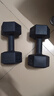 华亚（HUAYA） 哑铃环保包胶六角手铃男士家用健身器材 10KG 一对（5KG*2只） 实拍图
