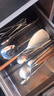 onlycook304不锈钢分餐勺 胡桃木柄小锅铲 长柄大号公用勺子 饭勺米饭铲 实拍图