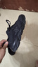 特步男鞋跑步鞋新款夏季厚底旅游透气轻便皮网面休闲运动鞋慢跑鞋子男 黑色 41 实拍图
