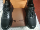 骆驼（CAMEL）透气网布牛皮快穿商务运动皮鞋男 G14S220621 黑色 40 实拍图