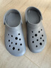 京东京造【抗菌洞洞鞋】凉鞋旅行沙滩两穿eva防臭凉拖鞋男士水泥灰42-43 实拍图