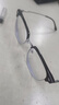 蔡司（ZEISS）镜片近视眼镜框男半框防蓝光辐射可配带散光度数眼睛女钛合金镜架 升级钛材 黑银 配colorein镜片1.56防蓝光 0-600度 实拍图