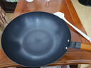 美的（Midea）铁锅炒锅 无涂层精铁炒菜锅 平底牛排煎锅家用燃气灶电磁炉通用 实拍图