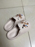 利达妮（TZLDN）eva洞洞鞋女士外穿防滑夏季防臭踩屎感家居家用沙滩凉鞋包头拖鞋 小熊基地(12个) 38-39 【标准码】 实拍图