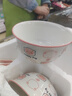 釉下彩可爱卡通碗碟套装家用高颜值陶瓷碗筷盘餐具 2碗2勺 4件套 实拍图