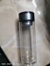 【京东物流配送】高硼硅双层玻璃杯大容量泡茶杯水杯子茶水分离杯 【双层加厚】茶杯350ml1只 实拍图
