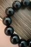 普陀山乌金黑曜石手串男补水事业护身男女情侣手串护身符生日礼物 实拍图