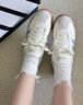 adidas「T头鞋」VL COURT 2.0复古休闲板鞋德训鞋阿迪达斯轻运动   汉玉白/蓝色/金色 (推荐女生买小半码)   37 实拍图