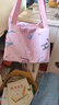 帆布手提小包包牛津布防水便当包手机包女包新款妈妈买菜包云8817 粉色 实拍图
