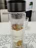 【京东物流配送】高硼硅双层玻璃杯大容量泡茶杯水杯子茶水分离杯 【双层加厚】茶杯350ml1只 实拍图