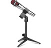 depusheng麦克风支架桌面 K歌会议直播录音游戏配音家用开会升降立式三脚架手持话筒电容麦三角支架通用金属 实拍图