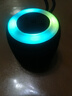 新款大音量炫彩光效无线蓝牙音箱 家用户外迷你无线蓝牙音响便携 长续航小钢炮高音质低音炮 黑色 实拍图