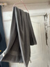 洁丽雅（Grace）浴巾A类纯棉成人男女家用柔软吸水速干全棉酒店大浴巾 深灰运动 实拍图