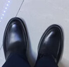 百丽通勤商务皮鞋男夏新商场款透气牛皮正装鞋婚鞋CF01DCM9 经典黑 41 (255mm) 实拍图