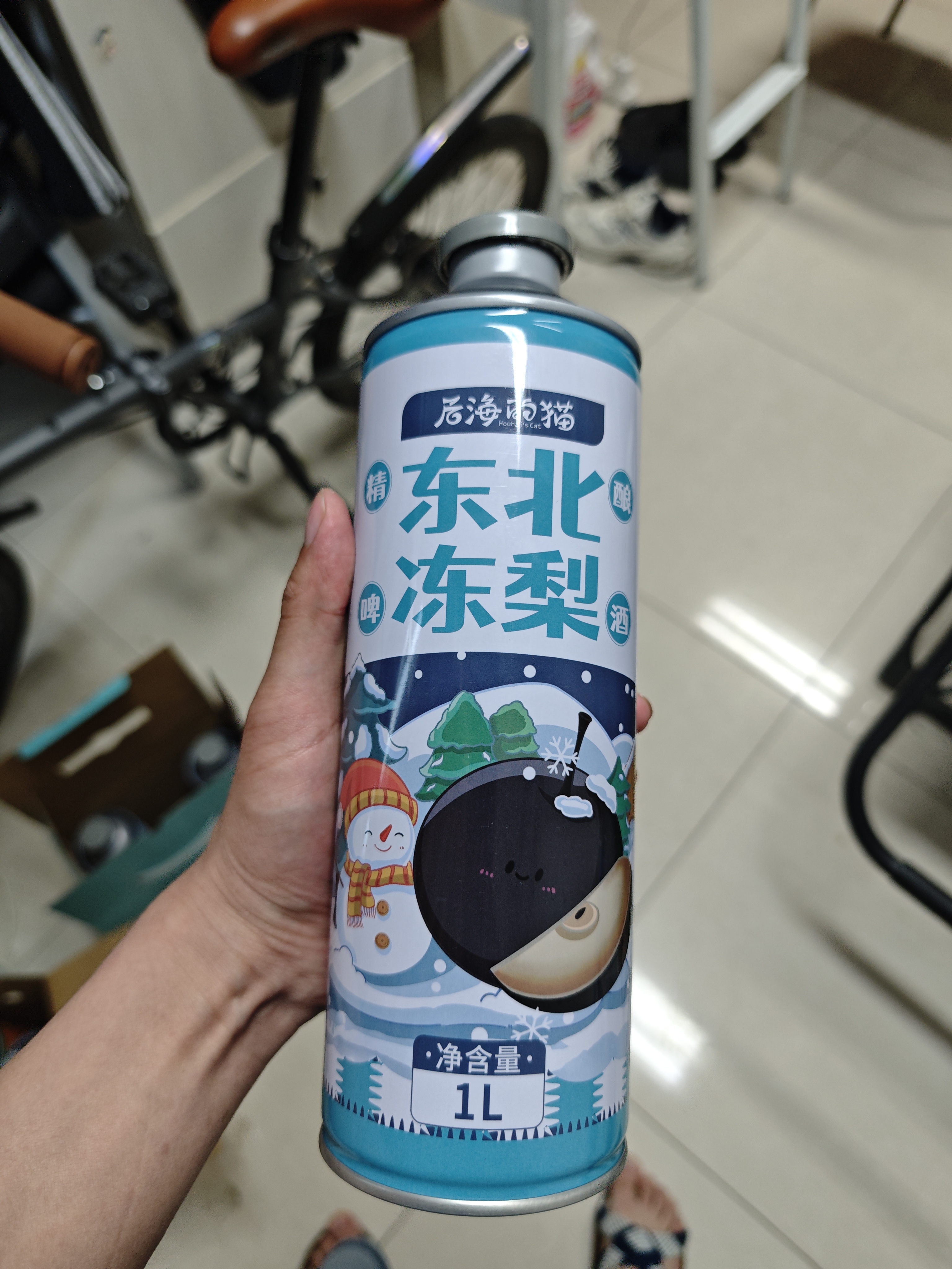 青大师后海的猫东北冻梨精酿原浆啤酒整箱1L*6桶 实拍图
