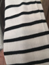 H&M女装毛针织衫夏季慵懒风休闲打底衫短款开衫内搭外套0579541 白色/条纹 XL 175/116 实拍图