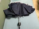 天堂伞 加大雨伞三折 晴雨两用商务伞经典格纹10骨大雨伞男女 藏青 实拍图
