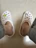 卡骆驰（CROCS）檀健次同款经典洞洞鞋轻便百搭女沙滩鞋包头拖鞋男鞋|10001 白色-100(含智必星) 39 (240mm) 实拍图