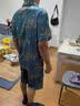 南极人（Nanjiren）冰丝睡衣男高级感可外穿男款大码短袖短裤家居服套装2026新款夏季 蓝灰树叶 XL 【推荐125-140斤】 实拍图