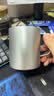 京东京造不锈钢双层保温桌面马克杯420mL 户外露营水杯 304咖啡杯银灰色 实拍图