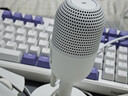 雷蛇（Razer）魔音海妖V3迷你版 桌面麦克风直播唱歌专用麦克风 RGB 白色 实拍图