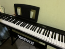 特伦斯折叠钢琴88键便携式电钢琴成人儿童电子琴重力度键盘V30pro钢琴 炫酷黑+专用琴包+Z型琴架 实拍图