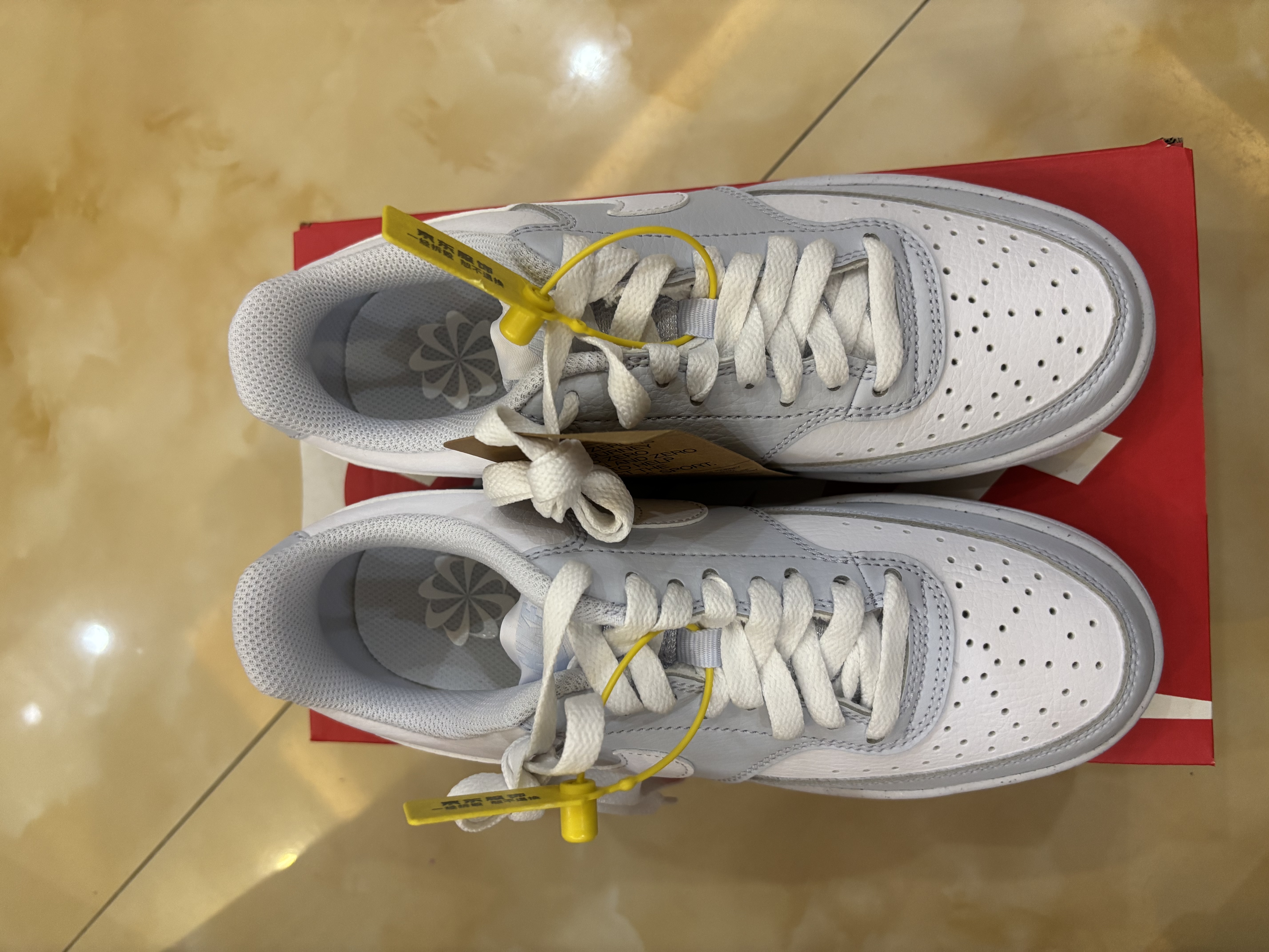 耐克NIKE板鞋女子减震COURT VISION运动鞋DH3158-004灰白36.5 实拍图