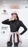 骆驼（CAMEL）长袖t恤秋季新款女装跑步健身休闲运动速干透气立领薄款内搭上衣 实拍图