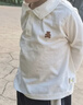 嘟嘟家儿童polo衫秋款休闲男童打底衫秋季女童上衣宝宝衣服 奶油白 90 实拍图