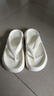 俞兆林（YUZHAOLIN）人字拖女外穿厚底踩屎感夹脚拖外穿沙滩鞋 YQ690 白色 38/39 实拍图