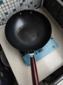 京严炒锅章丘款铁锅无涂层炒菜不粘锅家用精铁锅具燃气电磁炉用已开锅 【灶具通用】适合3-5人  赠盖铲  直径 32cm 百年工艺｜传统铁锅｜健康不沾 实拍图