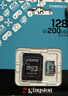 金士顿（Kingston）128GB TF（MicroSD）存储卡 内存卡U3 V30 A2 4K适配大疆Pocket 4/Action 6/Nano/无人机/运动相机 实拍图