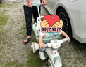 贝趣儿童三轮车1-3岁脚踏车宝宝遛娃神器婴儿推车溜溜车三合一手推车 【安全护栏+靠背+转向手推杆】 绿 推骑两用0-6岁溜娃小孩自行车 实拍图