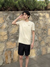 斯凯奇（Skechers）【刘晶娅同款】夏季百搭针织短袖T恤衫柔软舒适男女同款L226U005 实拍图