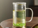 雅集热透明大容量男女办公家用玻璃杯茶水分离过滤850ml带刻度款杯 实拍图