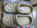 名创优品（MINISO）洞洞鞋男女夏季外穿沙滩凉鞋防滑厚底踩屎感包头凉拖鞋骨白42-43 实拍图